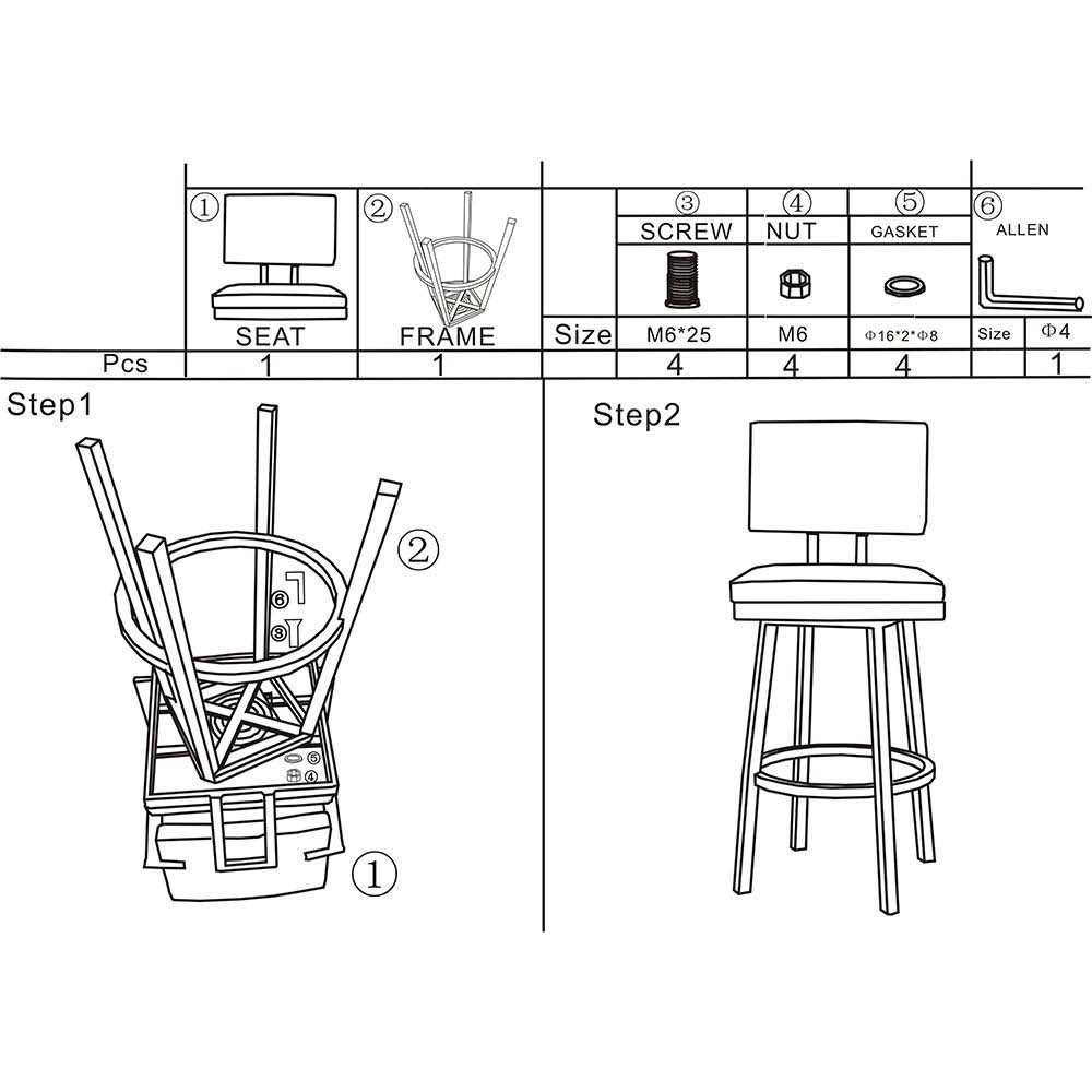 Bar Height Barstool in Brushed Stainless Steel and Vintage Grey Faux Leather X483777