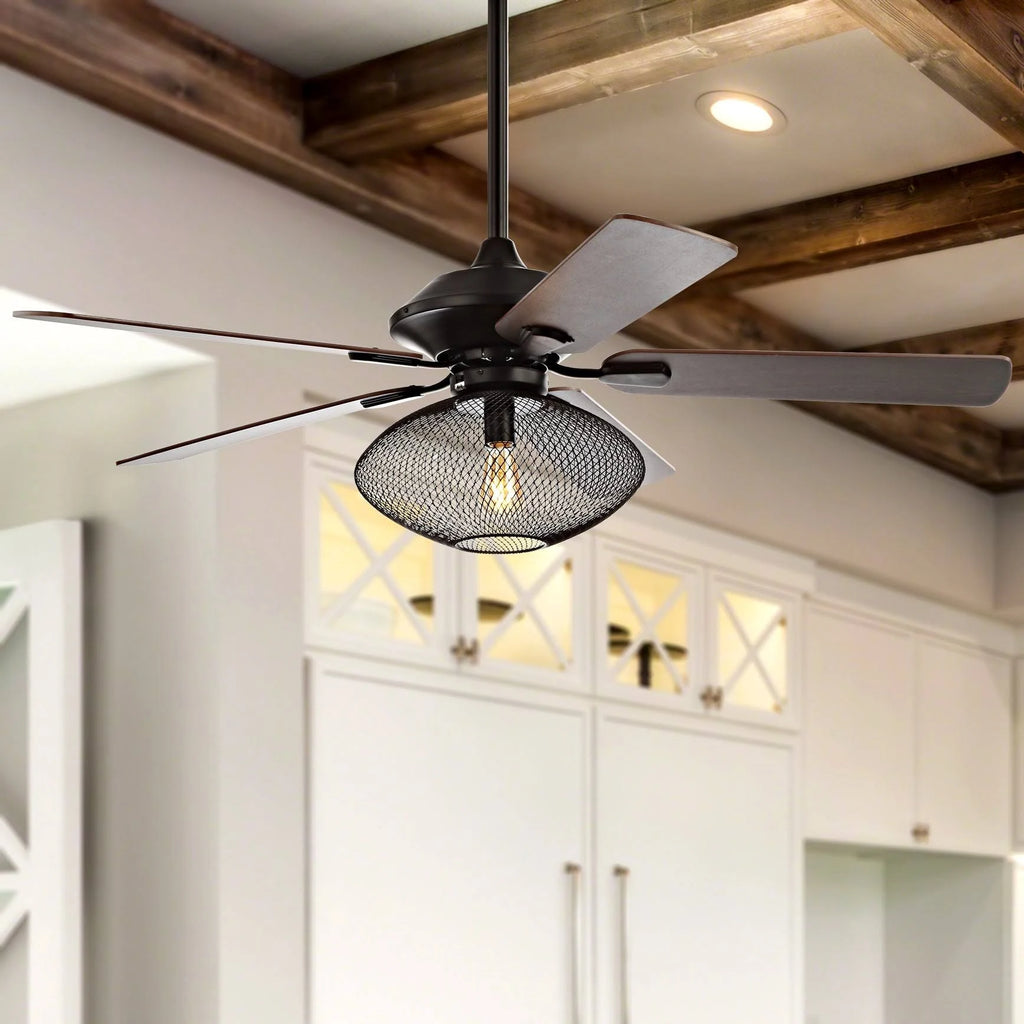 52 inch 1-Light LED Ceiling Fan with Remote, Oil Rubbed Bronze Z719115