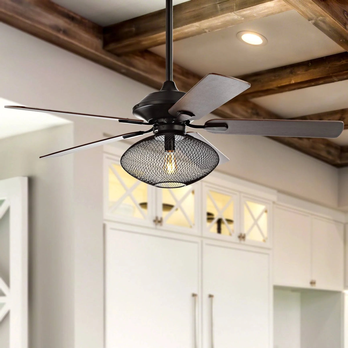 52 inch 1-Light LED Ceiling Fan with Remote, Oil Rubbed Bronze Z719115