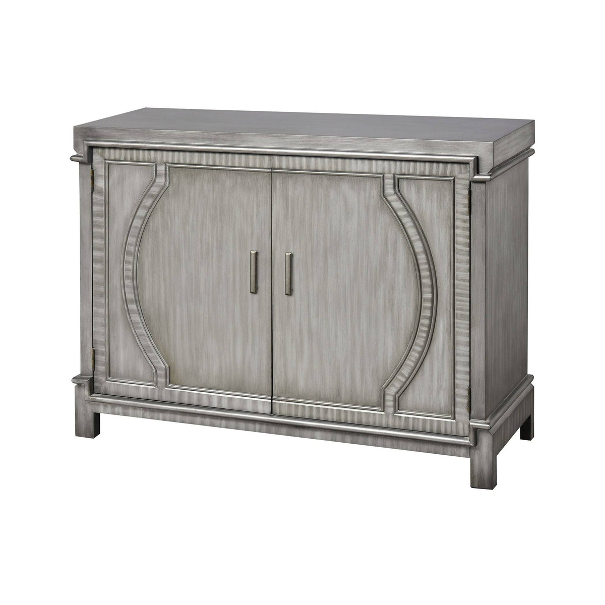 Antique Silvered Gray Cabinet F965