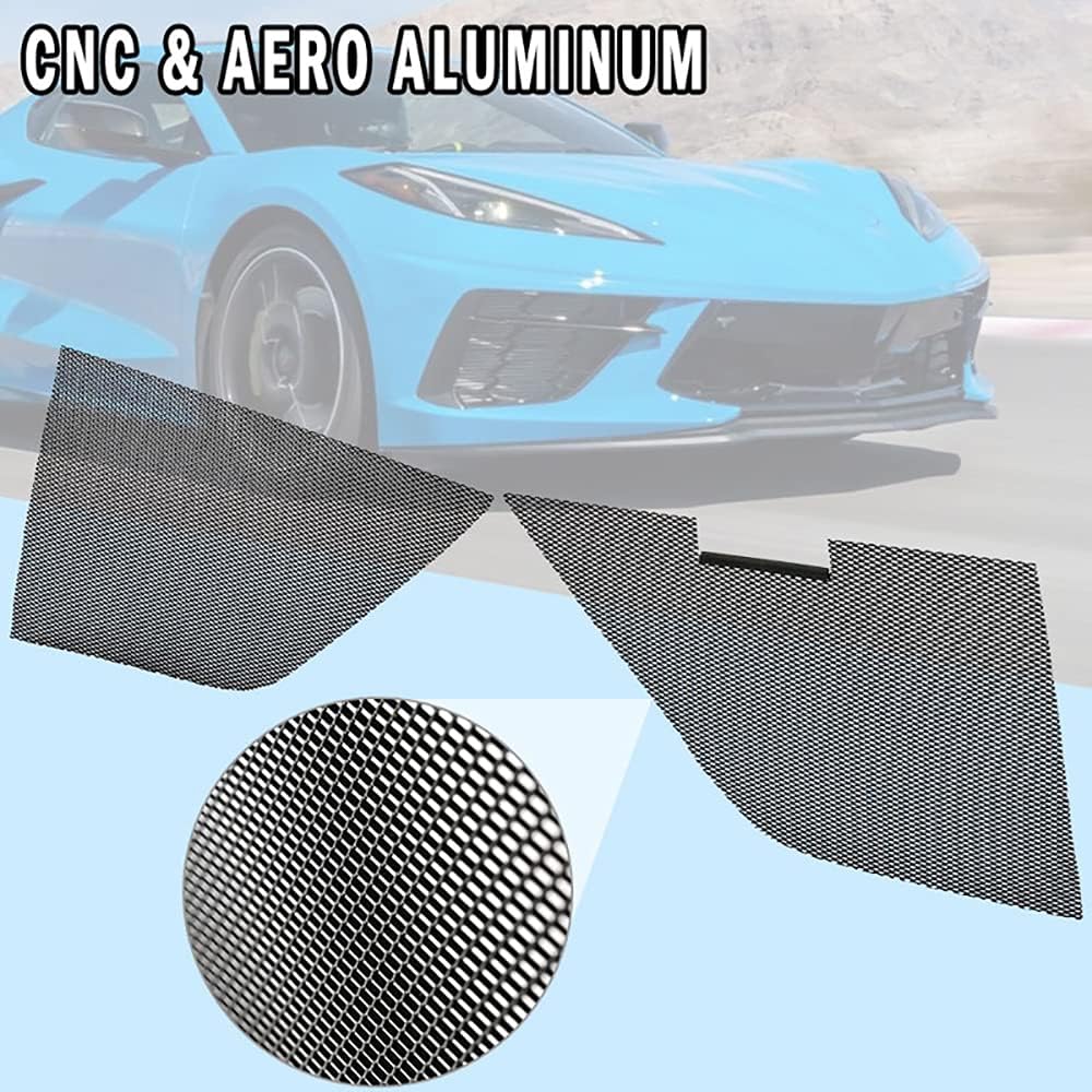 2Pcs Aluminum Car Grille Mesh Set E914