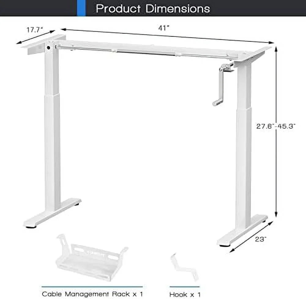 Hand Crank Stand Up Desk Frame A8581