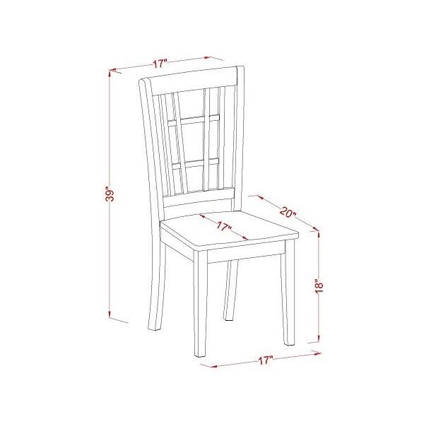 5 Piece Kitchen Dining Set with Table and 4 Chairs C6685