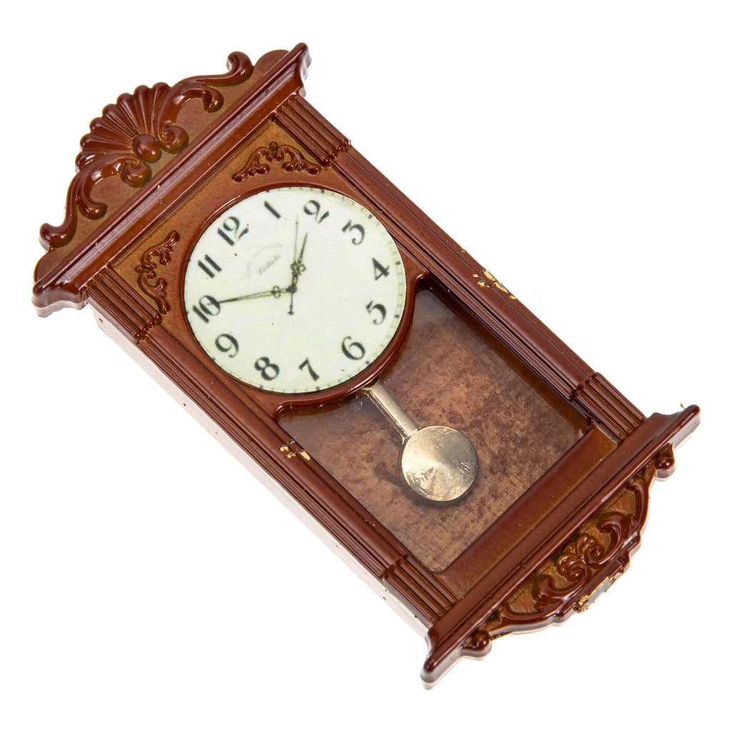 Miniature Roman Clock Doll House Metal Toy G53913