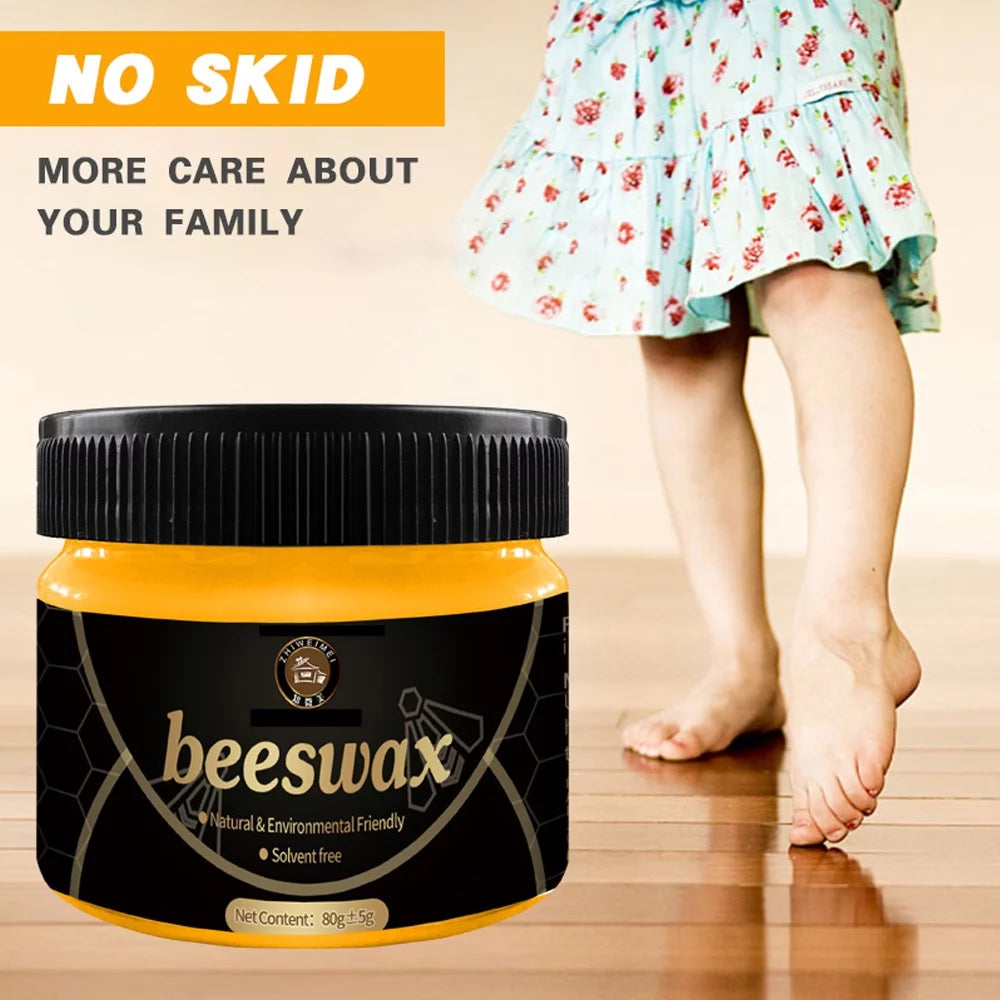 2Pcs Natural Beeswax Wood Furniture Cleaner and Polish T9848