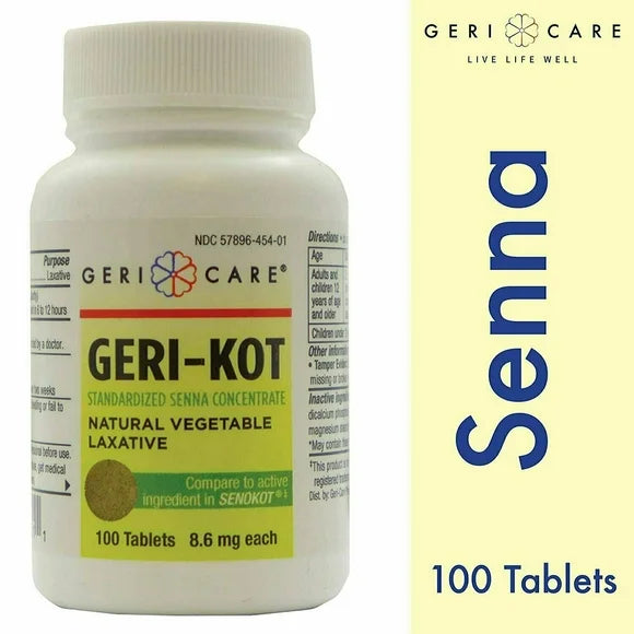 Senna 8.6mg Laxative Tablets 3 Bottles of 100 N474534
