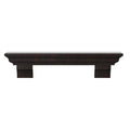 Traditional Distressed Espresso Cap-Shelf Mantel M414414