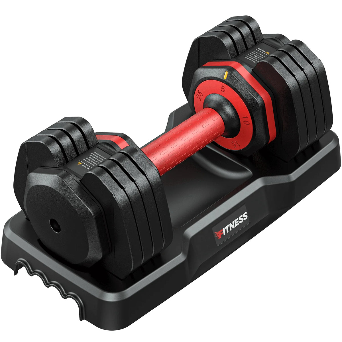 50lb Adjustable Dumbbells Set of 2 with Rack D89348