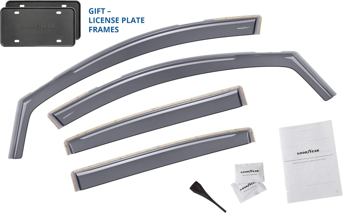 4 pcs Shatterproof in-Channel Window Deflectors for Chevrolet Equinox 2018-2022 F8689