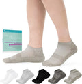 5 Pairs Non-Binding Low Cut Diabetic Bamboo Socks Size 5-13 I4605