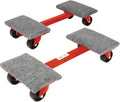 Red 2-Pack Heavy Cargo Moving Dollies with Ball Bearing Wheels V12850