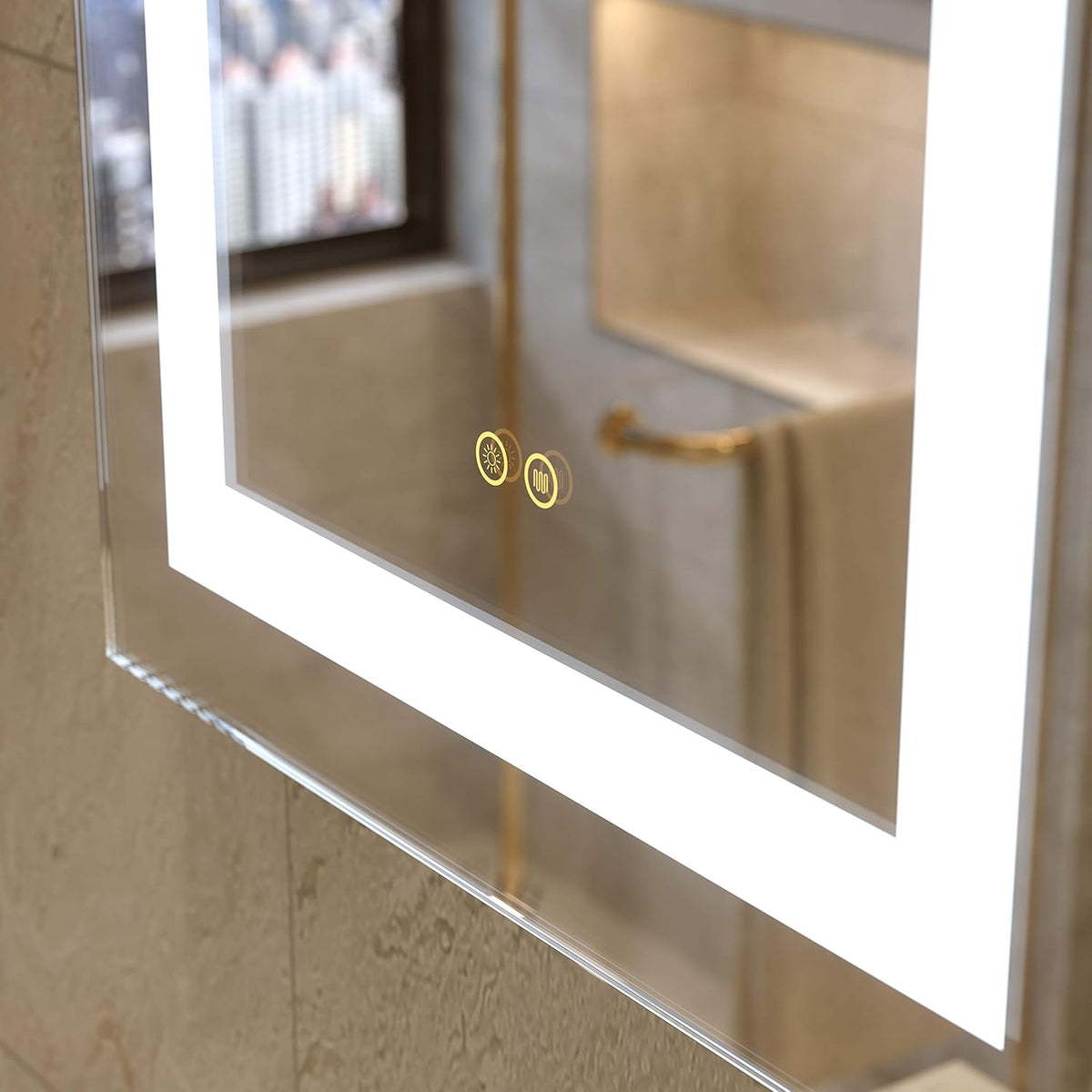 20 X 28 Inch LED Lighted Wall Mounted Bathroom Mirrors V27489