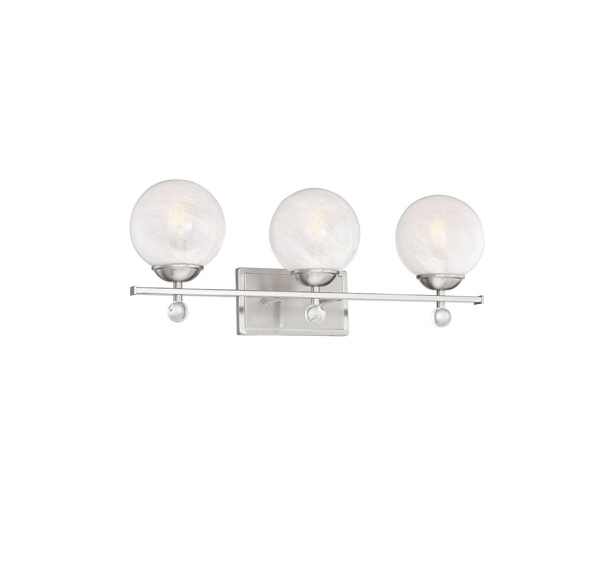 Satin Nickel 3 Light Bath B5558
