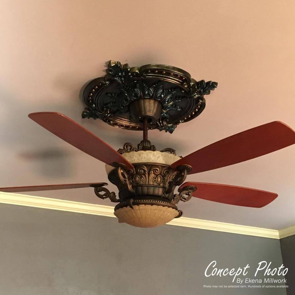 24 1/2x22OD x 3 1/2x22ID x 1x22P Two Piece Ceiling Medallion Z700135