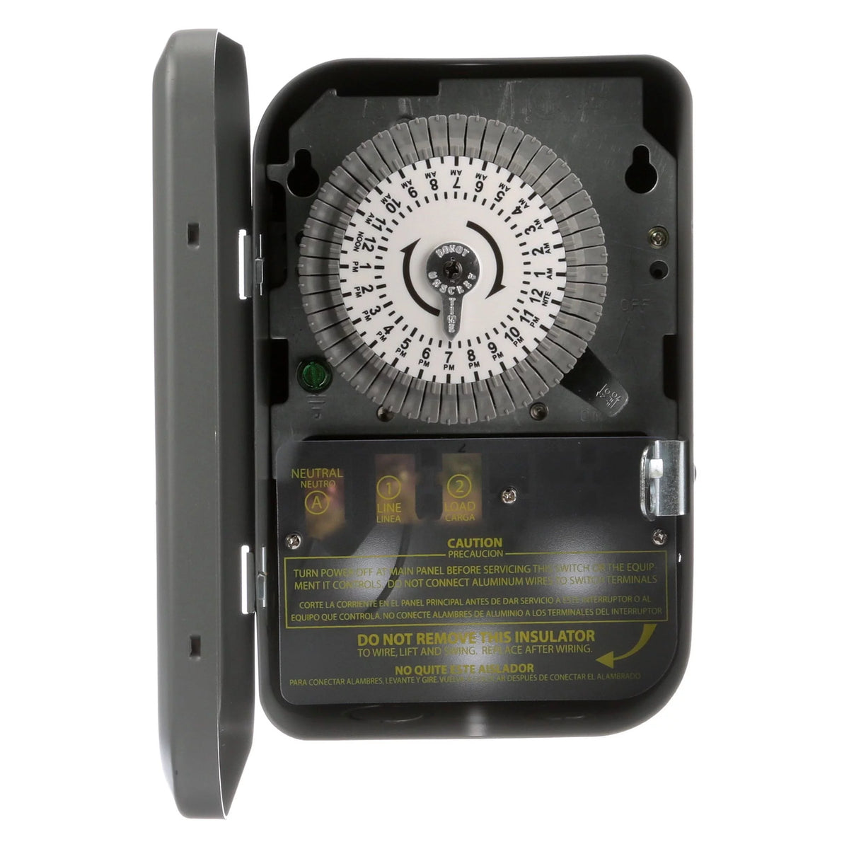 Indoor 24-Hour Mechanical Time Switch Timer with Metal Box R129632