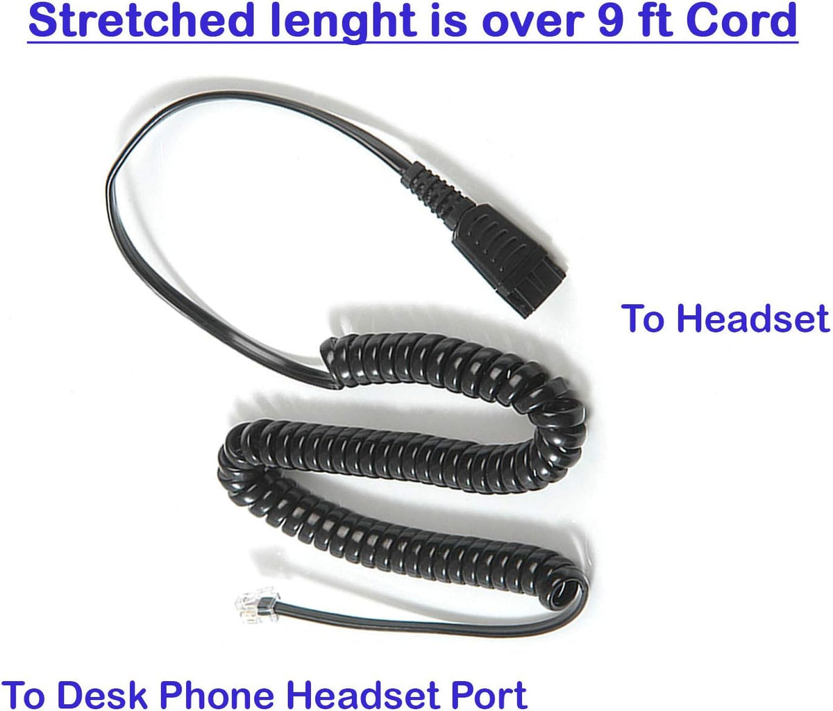 Noise Cancelling Binaural Headset with Quick Disconnect Cord Y377