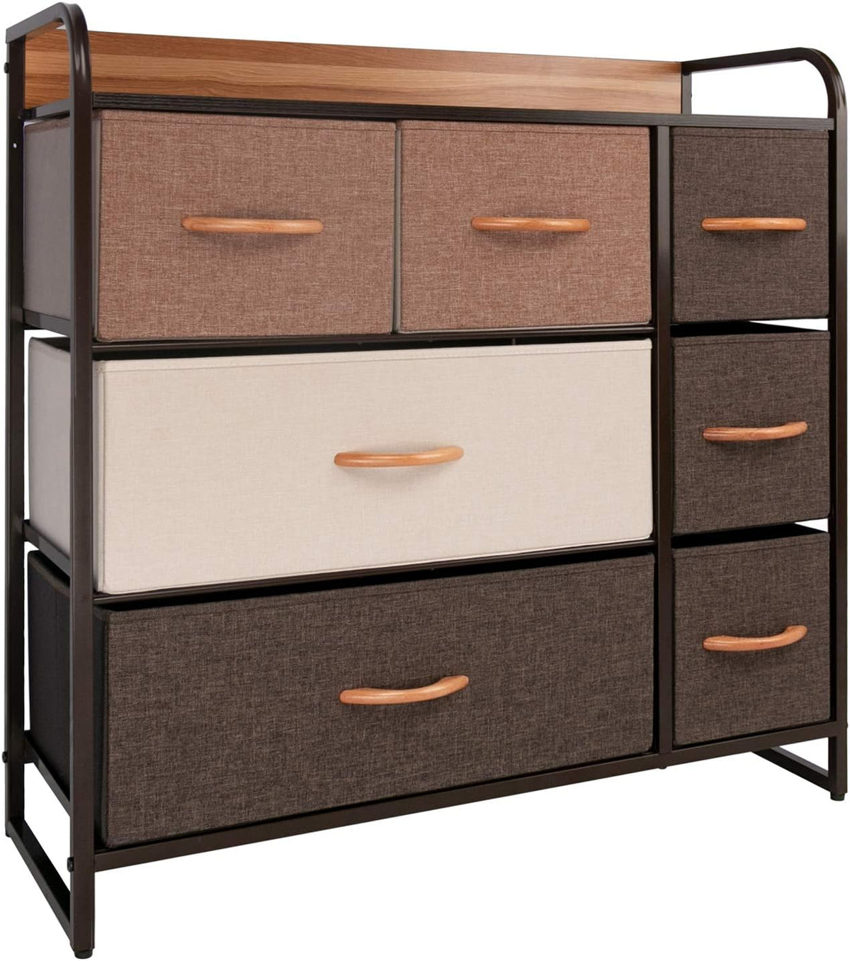 Large Storage Fabric Dresser with 5 Removable Drawers M597886