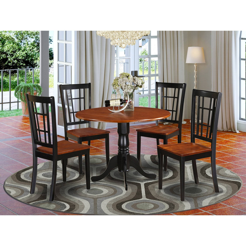 5 Piece Kitchen Dining Set with Table and 4 Chairs C6685