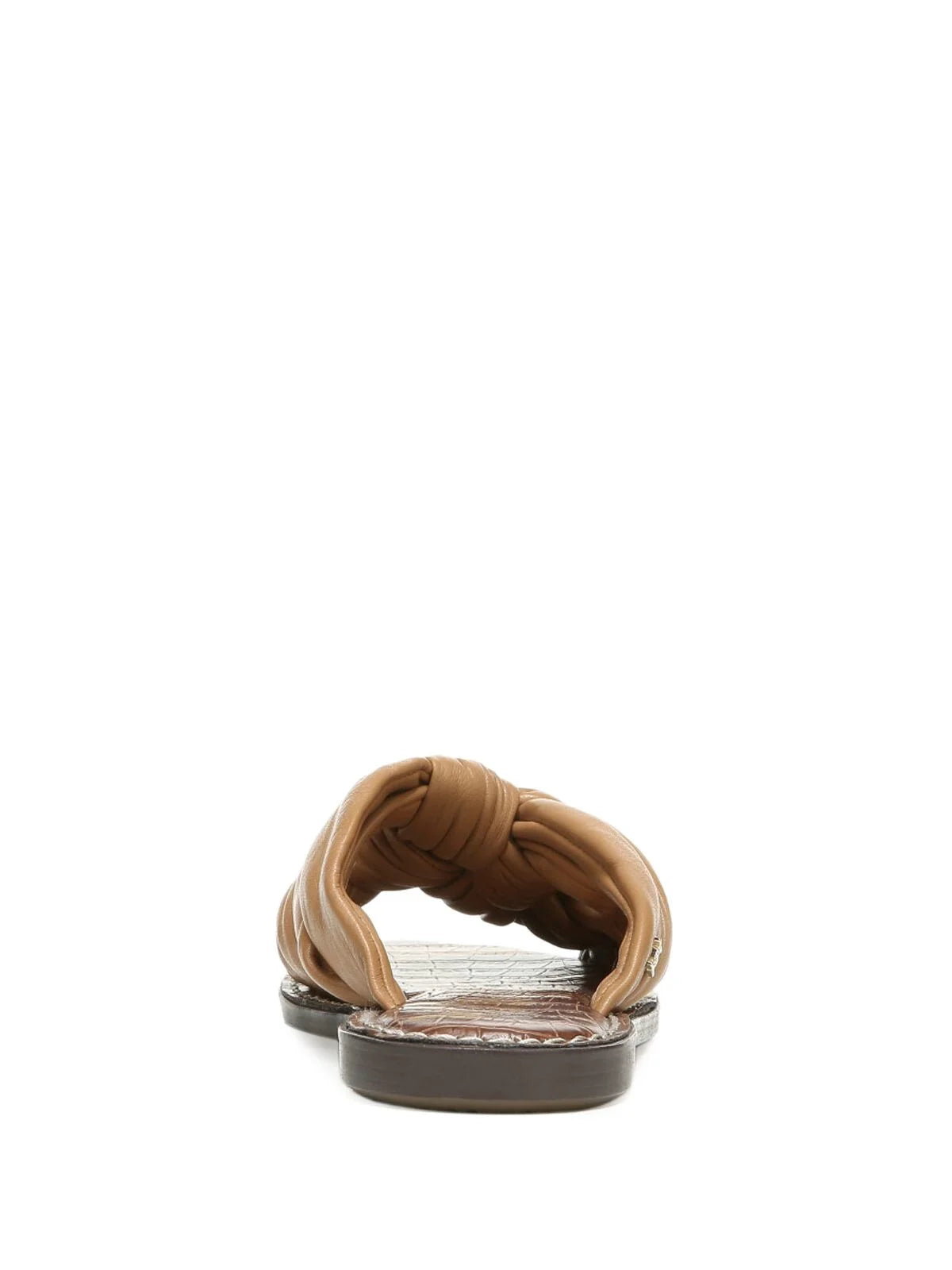 Brown Leather Slide Sandals D83067