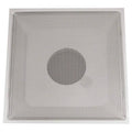 White 24-inch by 24-inch Drop Ceiling Return Air Vent Grille with 10-Inch Collar I8481