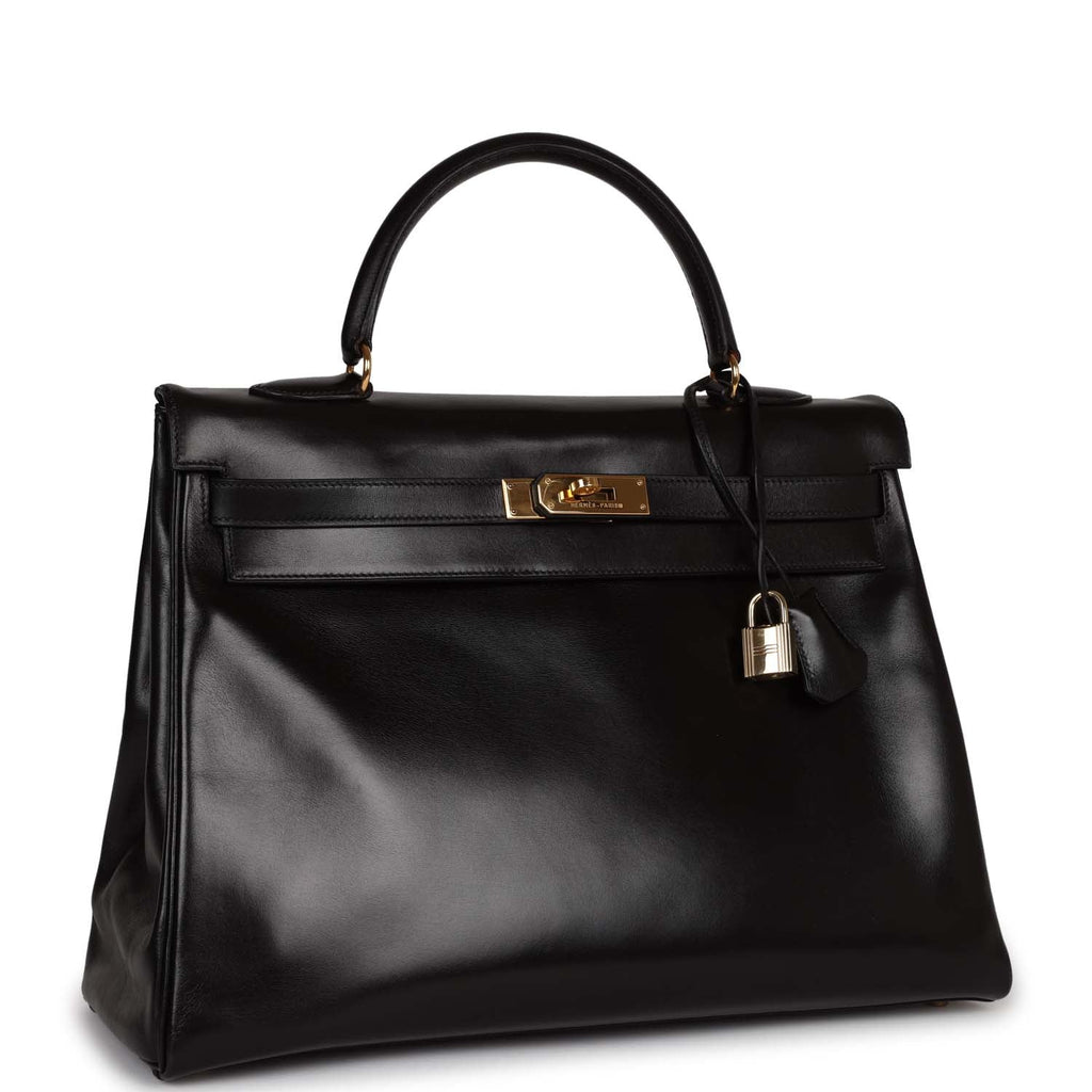 Black Leather Handbag C5596