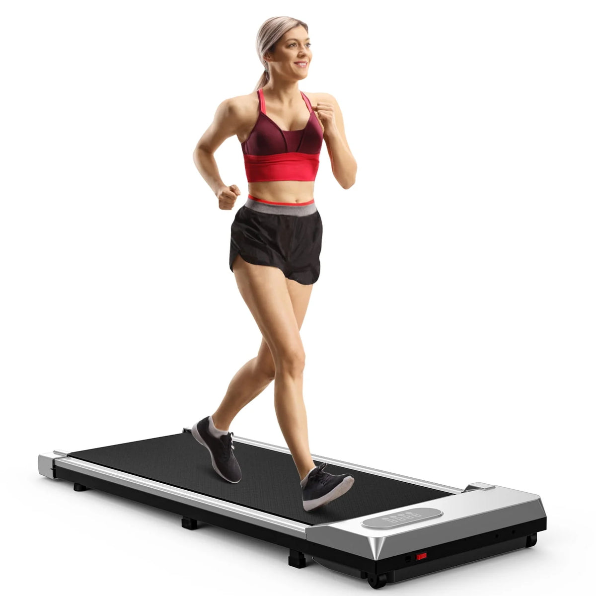 2 in 1 Under Desk Treadmill with Remote Control and LCD Display D534974