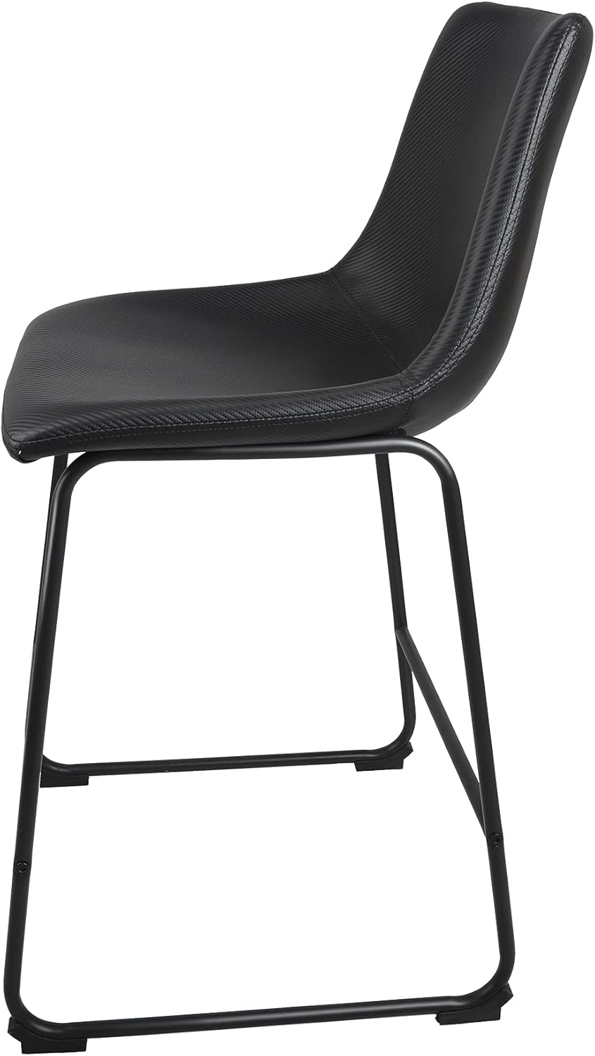 Black Metal Bar Stools Set of 2 E1385