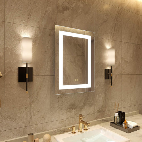 20 X 28 Inch LED Lighted Wall Mounted Bathroom Mirrors V27489