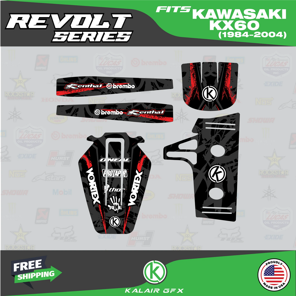 GFX Graphics Kit for Kawasaki KX60 (1984-2004) M346676