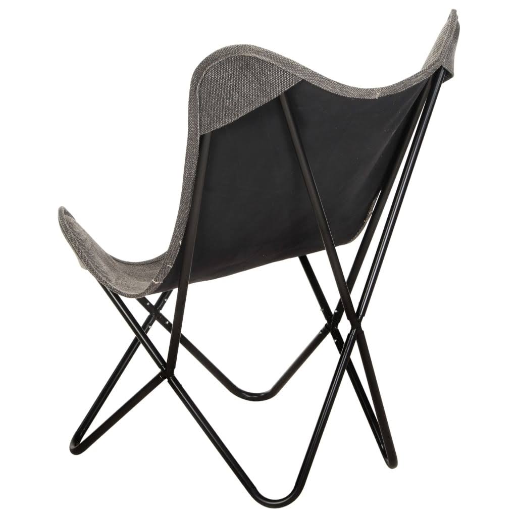 Anthracite Canvas Butterfly Chair M658831