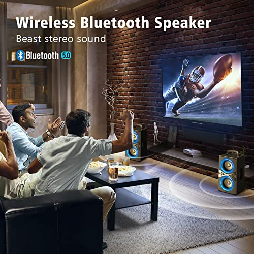 Portable Bluetooth Speaker with Lights C7064