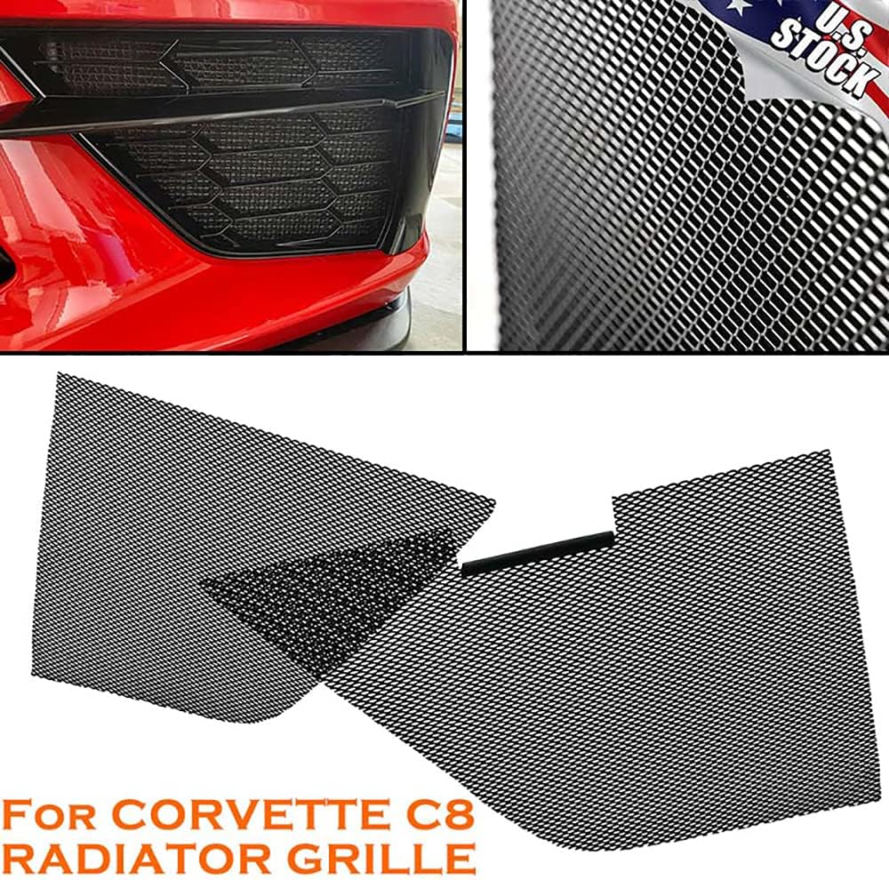 2Pcs Aluminum Car Grille Mesh Set E914