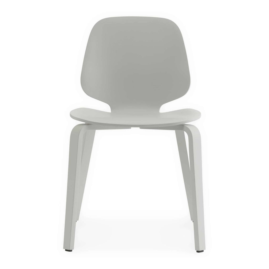 Light Grey Wood Base Chair A17800