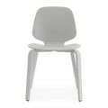 Light Grey Wood Base Chair A17800
