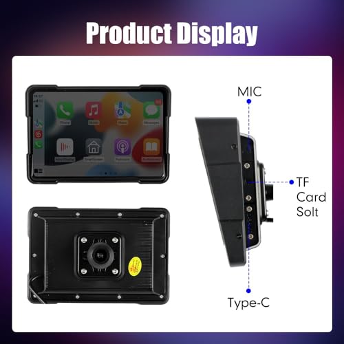 Motorcycle GPS Navigation System Waterproof 5 Inch Dual Bluetooth X2005