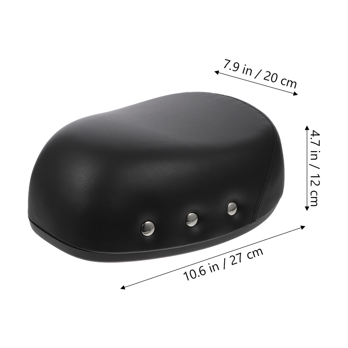 Black Mountain Bike Saddle with Rivet Decor J15627