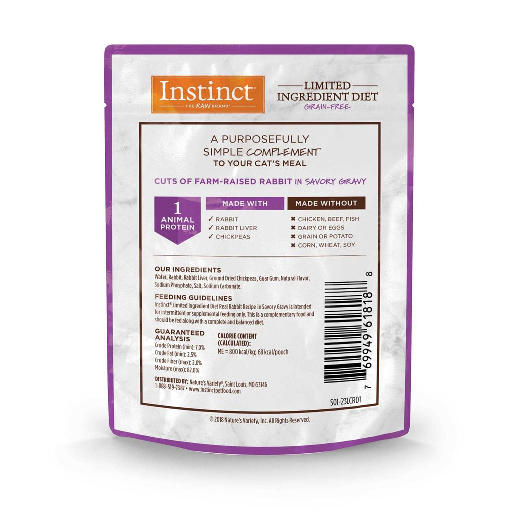 Grain Free Rabbit Recipe Wet Cat Food Pouches C796