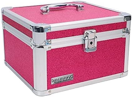 White Locking Storage Box with Adjustable Compartments N737