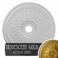 Oakleaf Ceiling Medallion Hand-Painted Iridescent Gold K79625