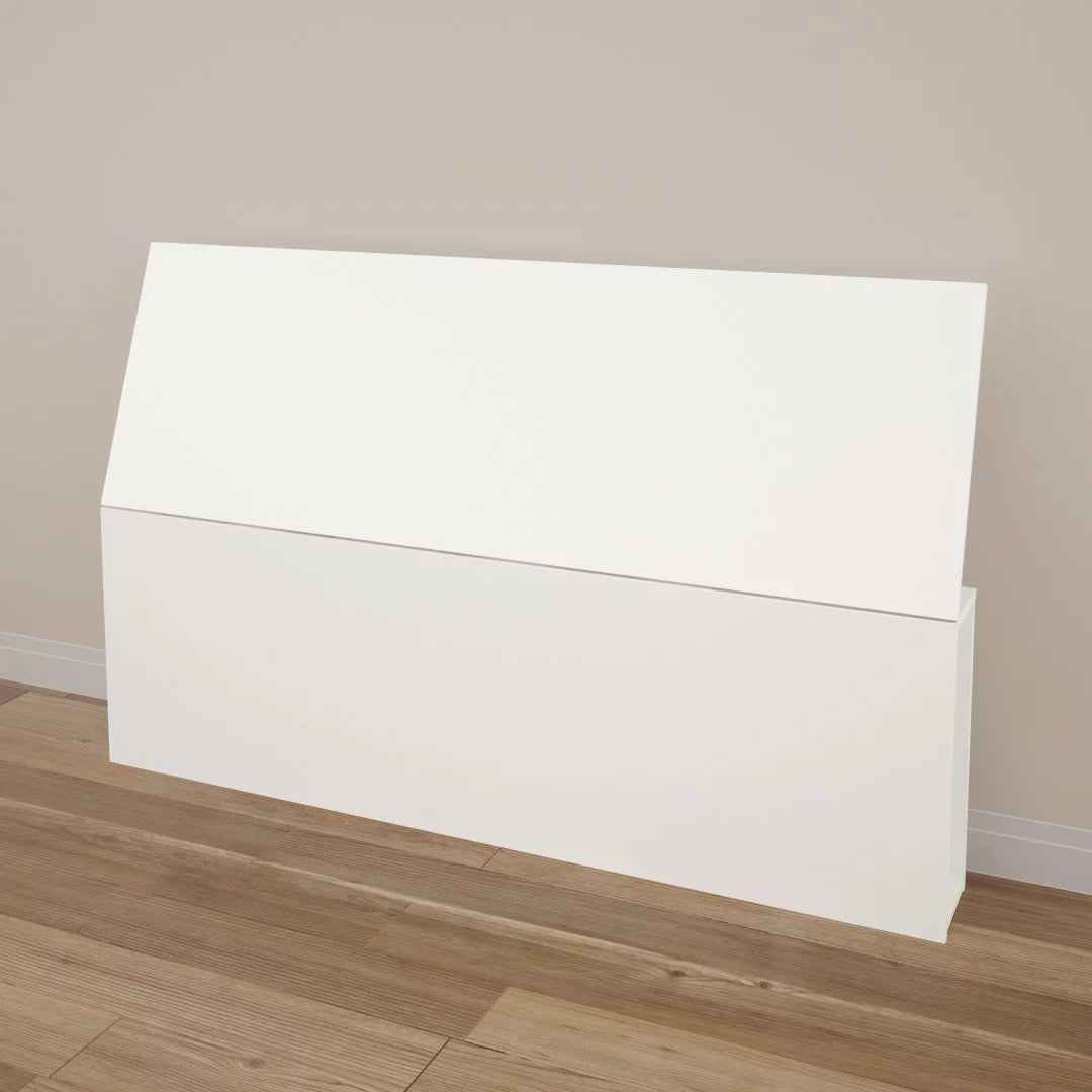 4 Piece Queen Size Walnut and White Bedroom Set S3145