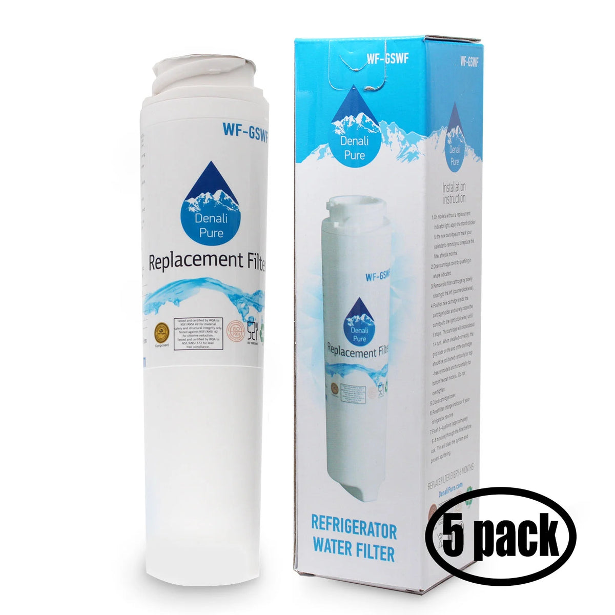 5-Pack Refrigerator Water Filter H91194