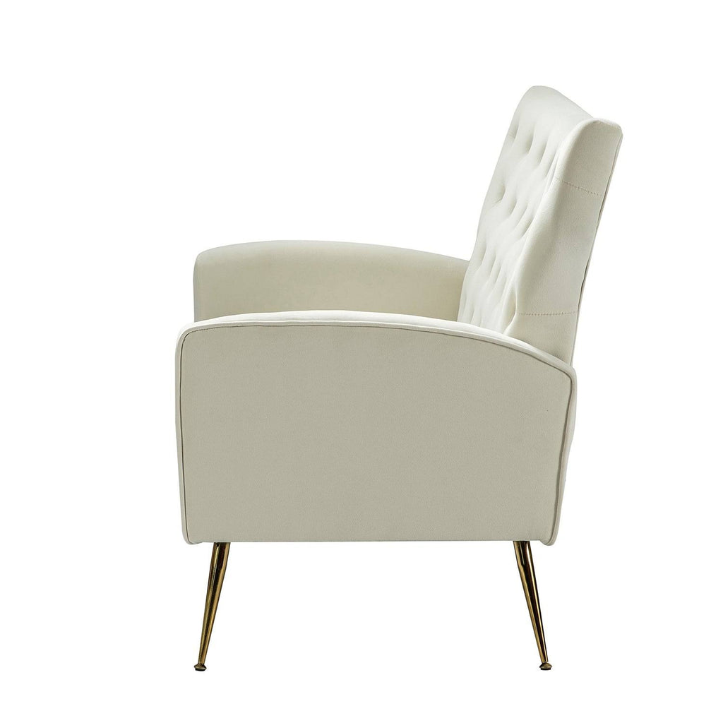 Grey Tufted Back Loveseat U223