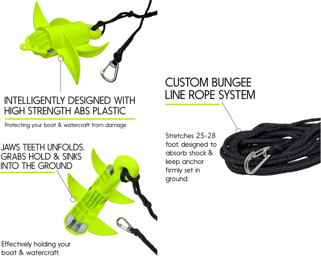 Folding Kayak Anchor with Ripstop Case, Pack of 2 O955603