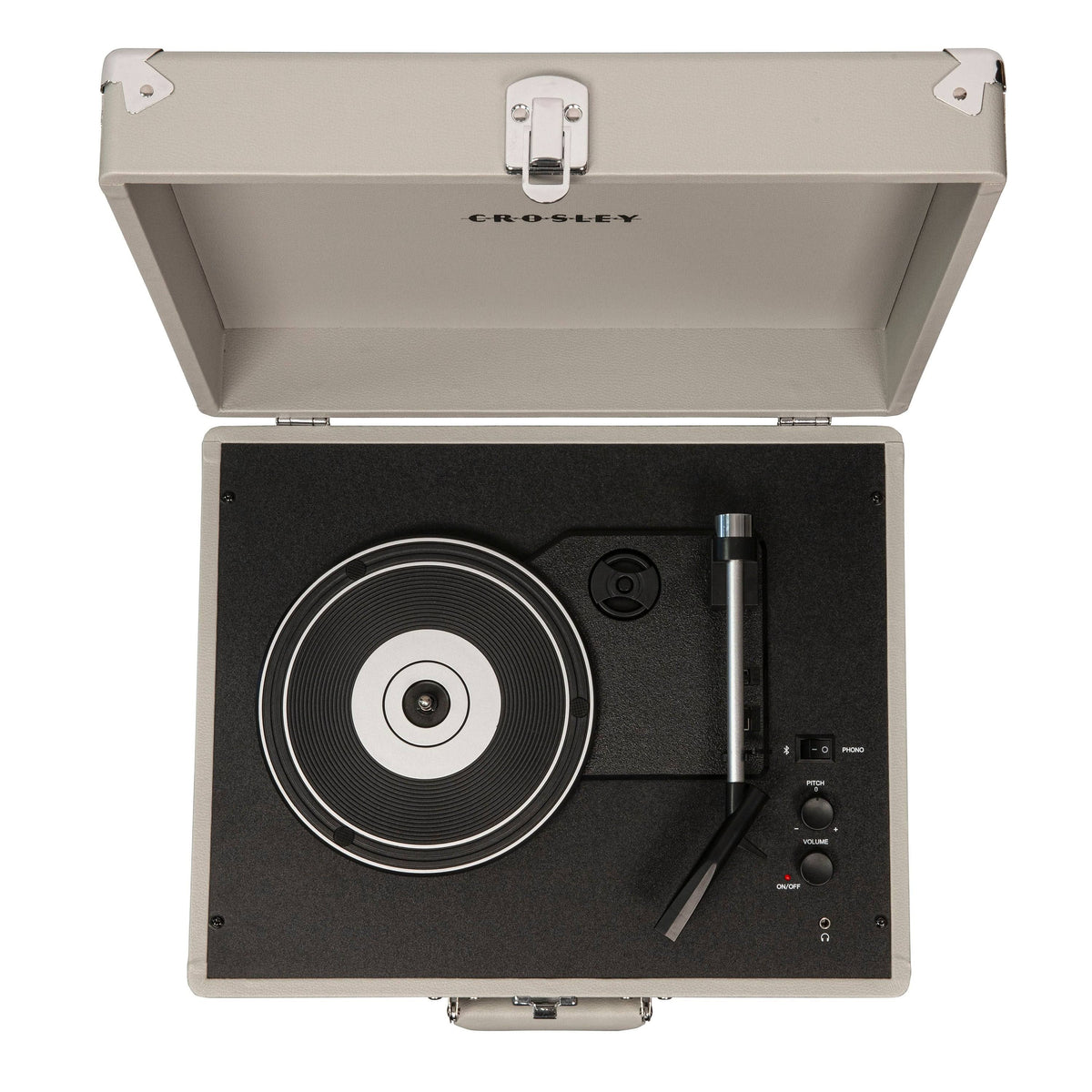 Gray Portable Turntable E5201