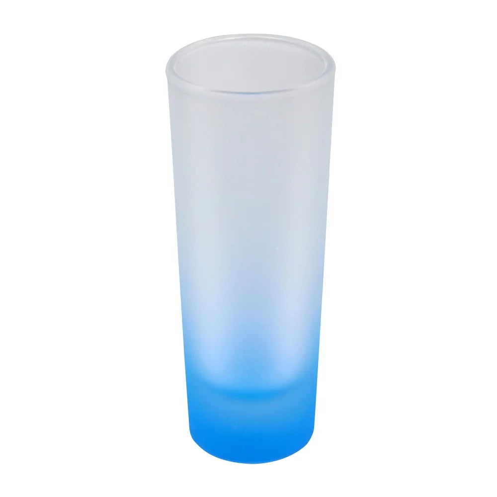 3oz Colored Glass Mugs Frosted Shot Glass E5203