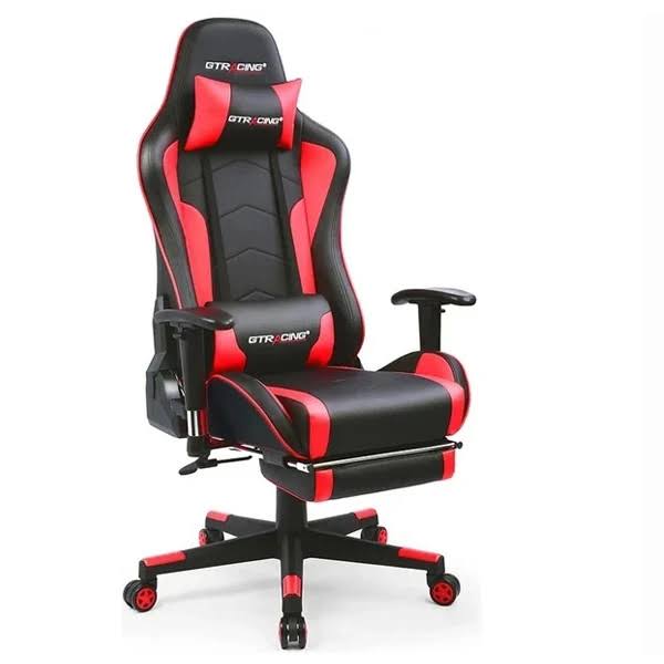Red Footrest Music Gaming Chair with Bluetooth Speakers Z885