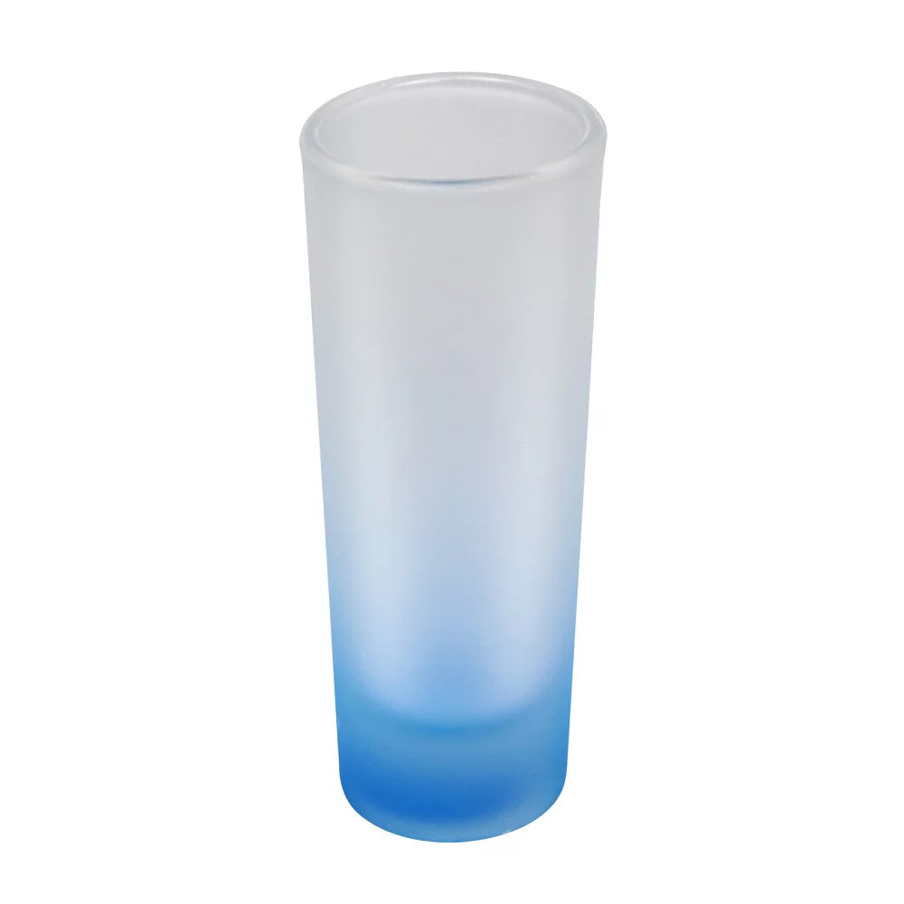 3oz Colored Glass Mugs Frosted Shot Glass E5203