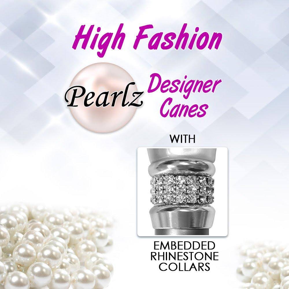 Magenta Pearlz with Rhinestone Collar and Adjustable Cane V644931
