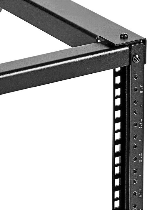 12U Wall-Mount Open Frame Network Equipment Rack, 24.81 Inch Depth, Steel, Black I5983