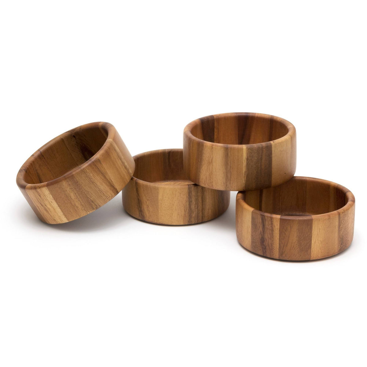 Acacia Straight-Side Salad Bowls, Set of 4 W24388